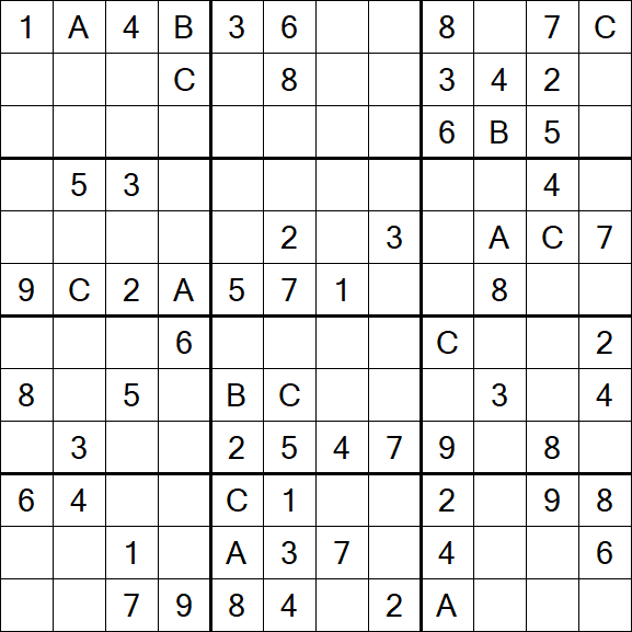 Sudoku 12x12 - Medio