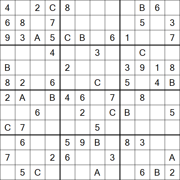 Sudoku 12x12 - Medio