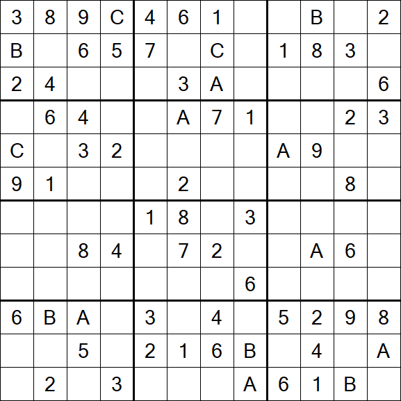 Sudoku 12x12 - Medium