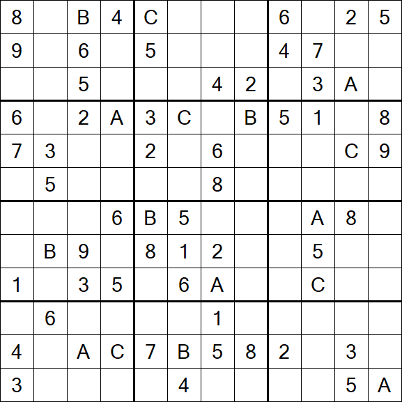 Sudoku 12x12 - Medium