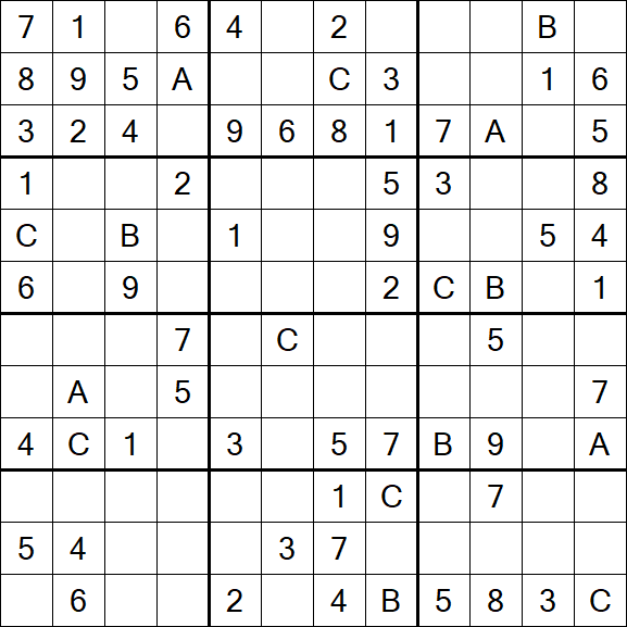 Sudoku 12x12 - Medium