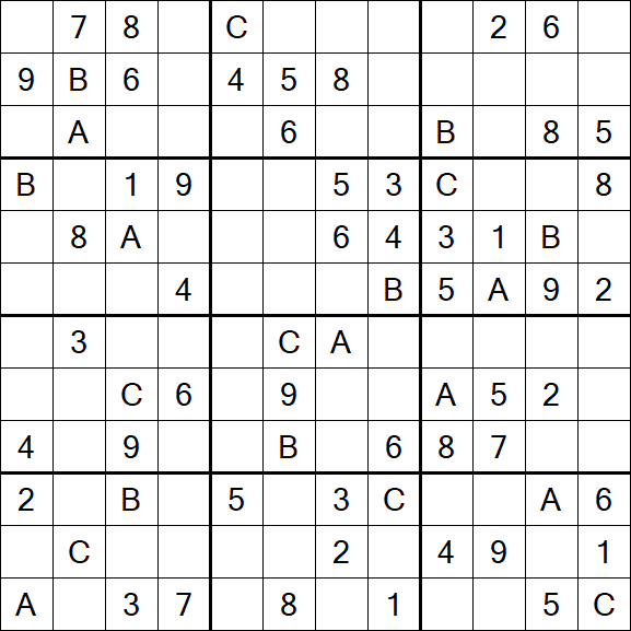 Sudoku 12x12 - Medium
