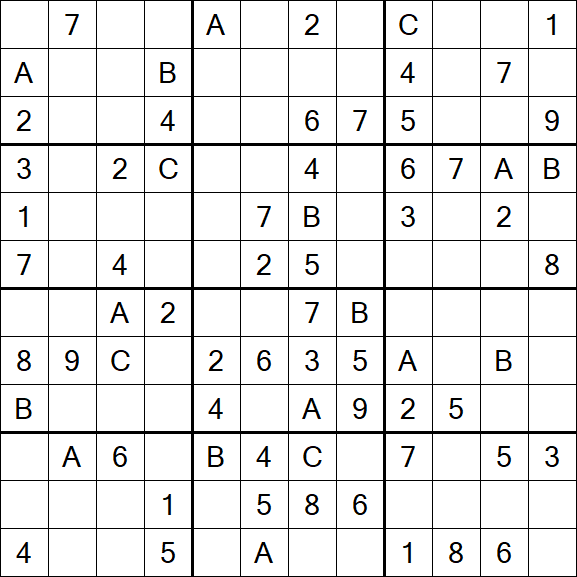 Sudoku 12x12 - Medium