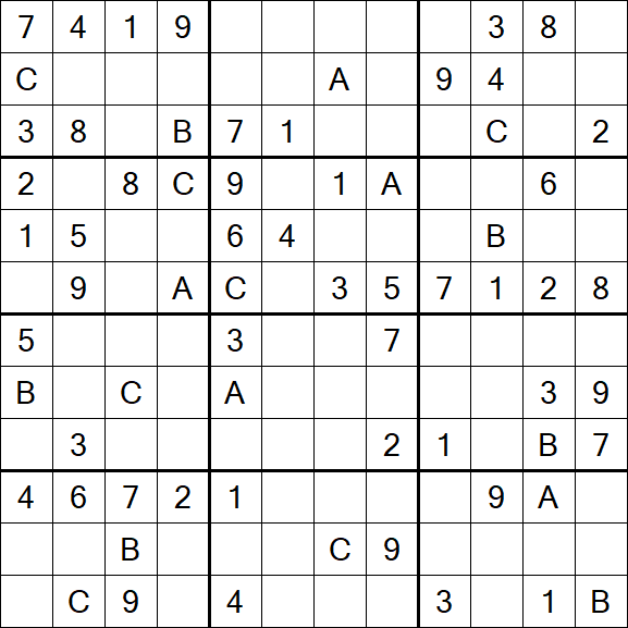 Sudoku 12x12 - Medium