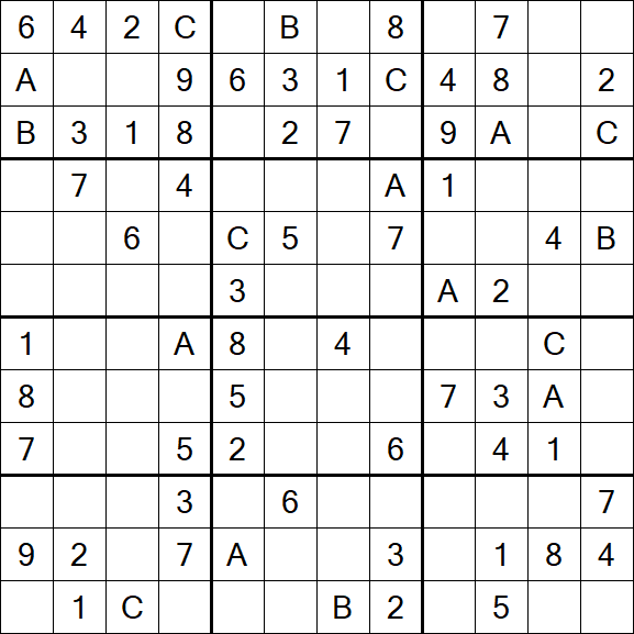 Sudoku 12x12 - Medium