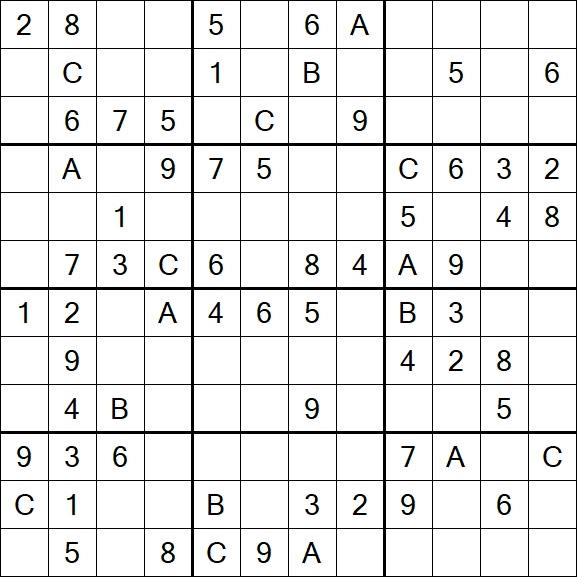 Sudoku 12x12 - Medium