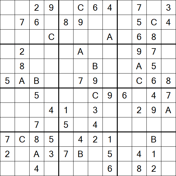 Sudoku 12x12 - Medium