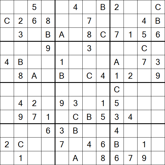 Sudoku 12x12 - Medium