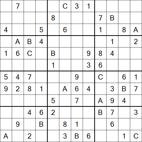 Sudoku 12x12 - Medium
