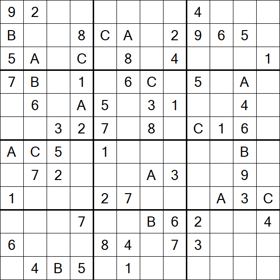 Sudoku 12x12 - Medium