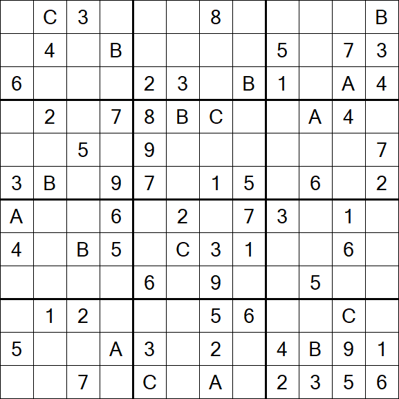 Sudoku 12x12 - Medium