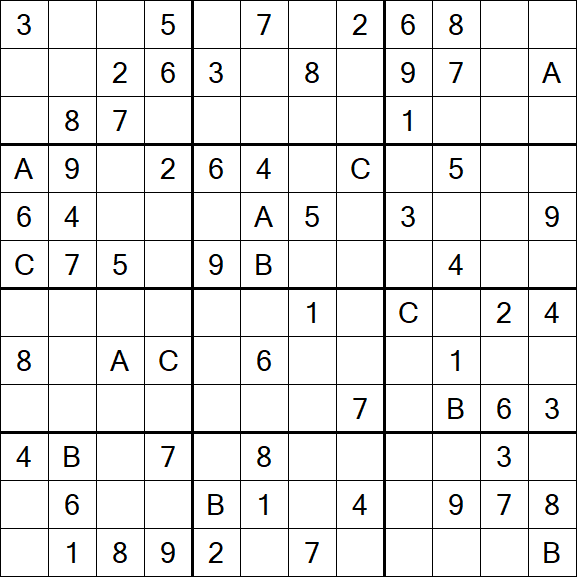 Sudoku 12x12 - Medium