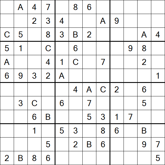 Sudoku 12x12 - Medium