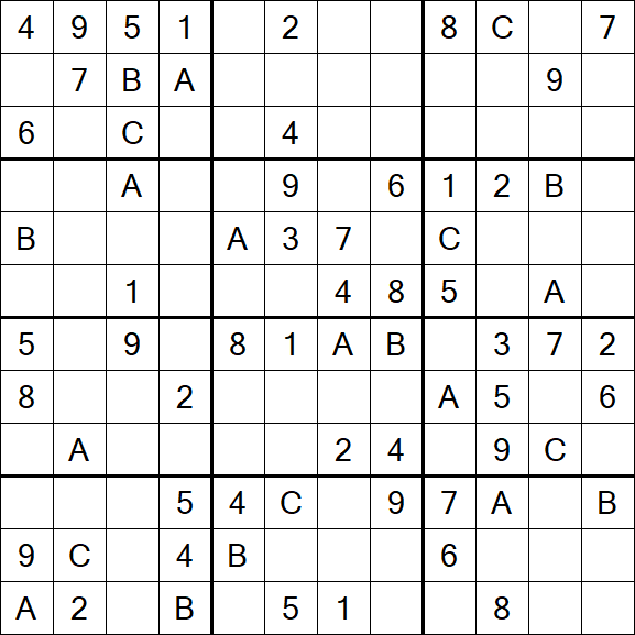Sudoku 12x12 - Medium