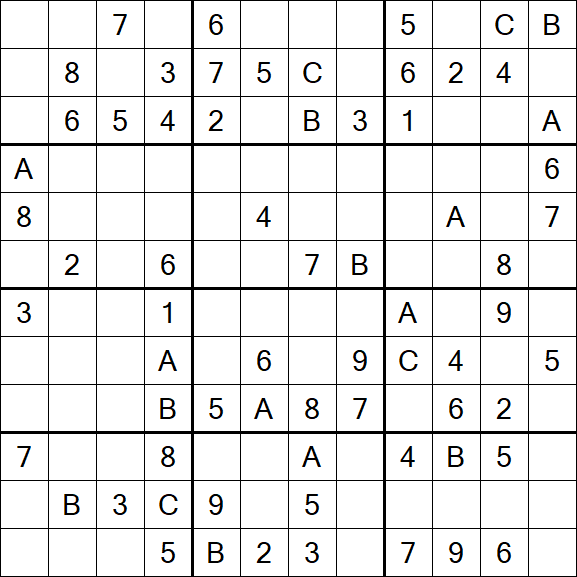 Sudoku 12x12 - Medium