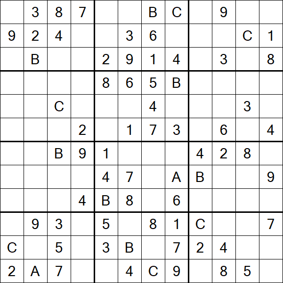 Sudoku 12x12 - Medium