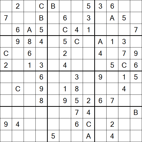 Sudoku 12x12 - Medium