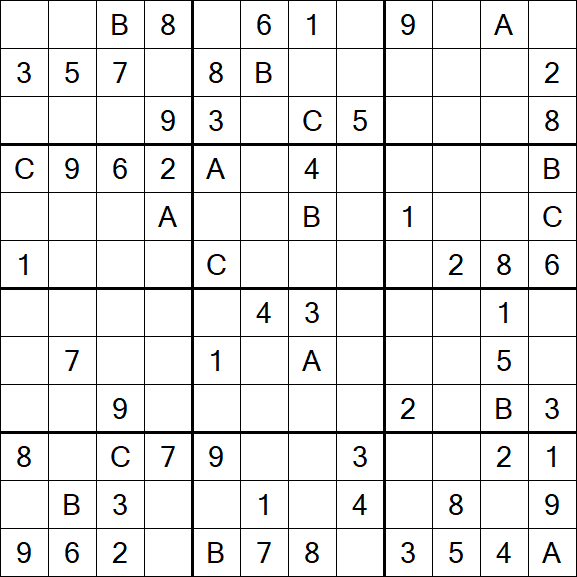 Sudoku 12x12 - Medium
