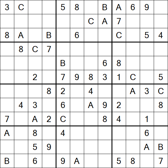 Sudoku 12x12 - Medium