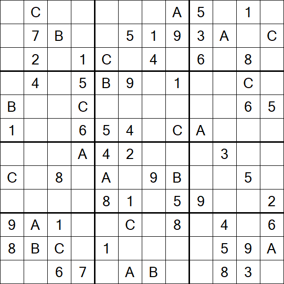 Sudoku 12x12 - Medium