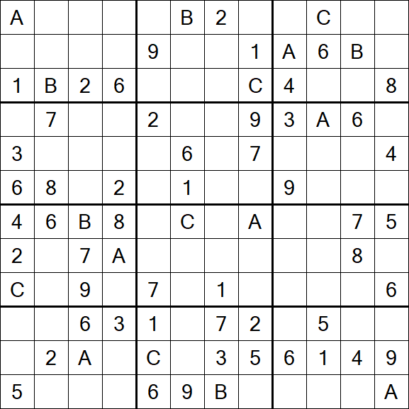 Sudoku 12x12 - Medium