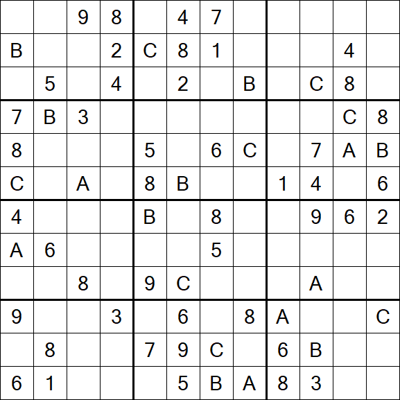 Sudoku 12x12 - Medium