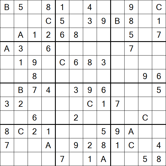 Sudoku 12x12 - Medium