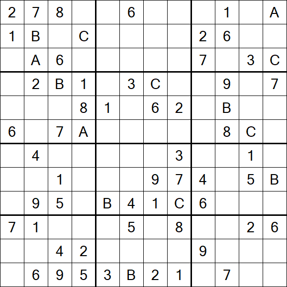 Sudoku 12x12 - Medium