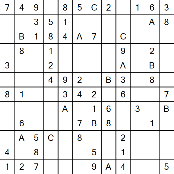 Sudoku 12x12 - Medium