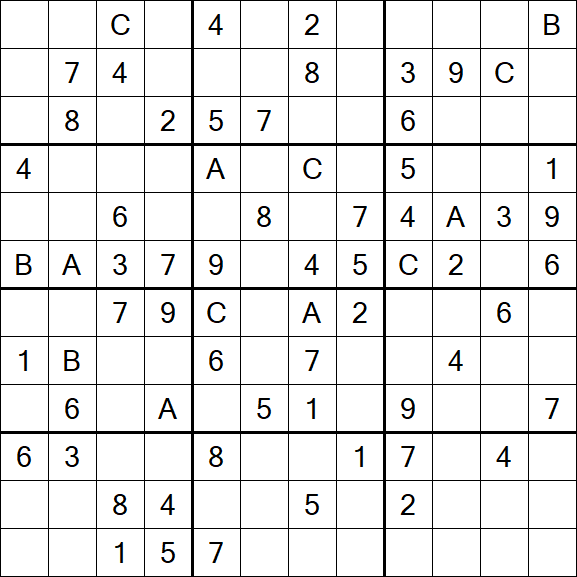 Sudoku 12x12 - Medium