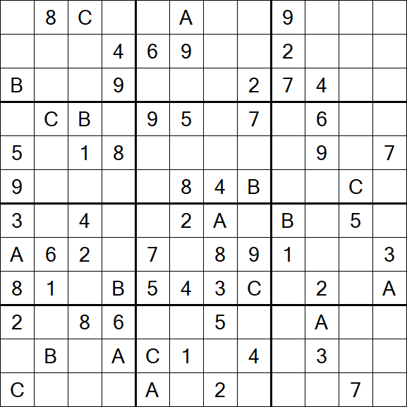 Sudoku 12x12 - Medium