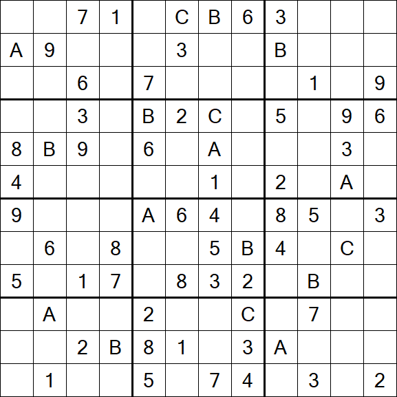 Sudoku 12x12 - Medium
