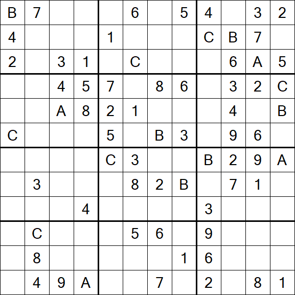 Sudoku 12x12 - Medium