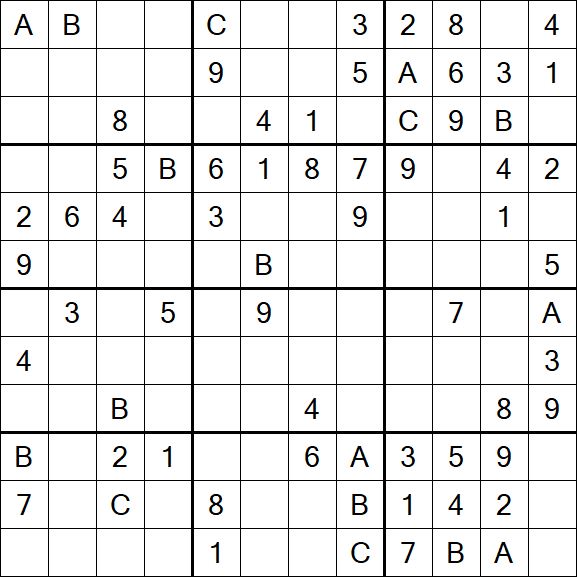 Sudoku 12x12 - Medium