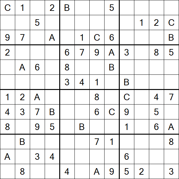 Sudoku 12x12 - Medium