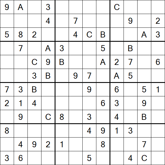 Sudoku 12x12 - Medium