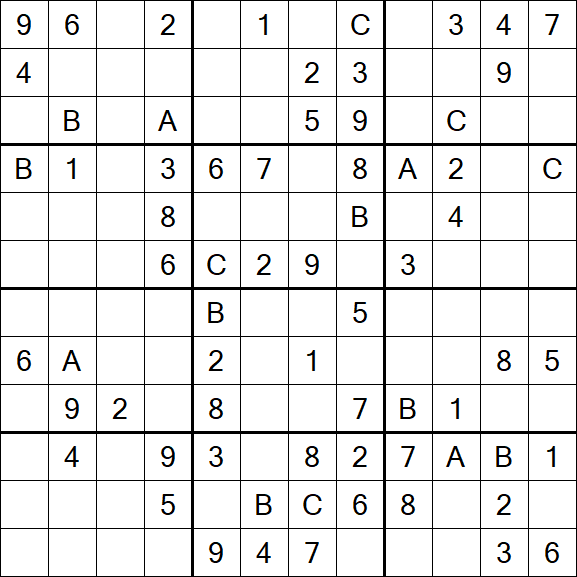 Sudoku 12x12 - Medium