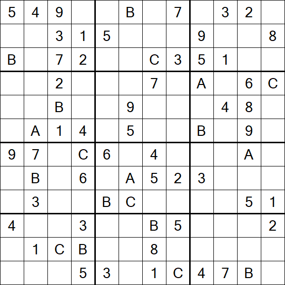 Sudoku 12x12 - Medium