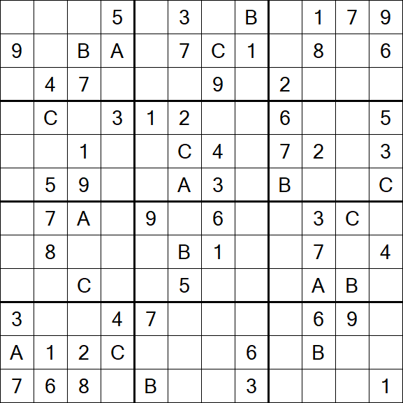 Sudoku 12x12 - Medium