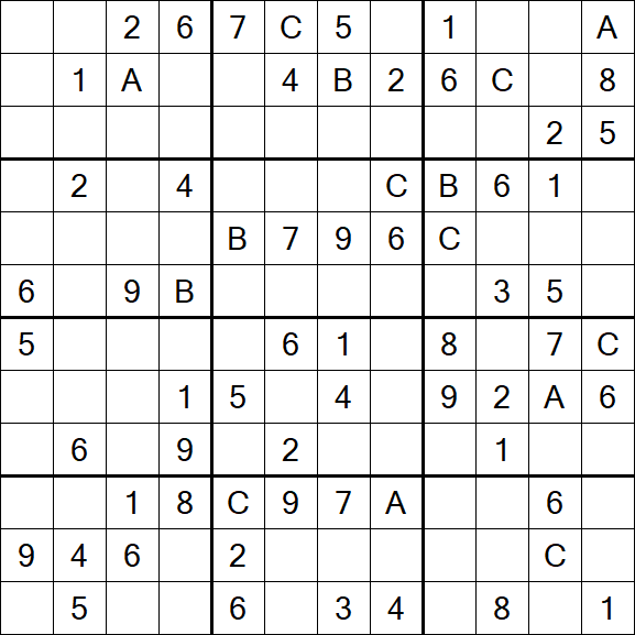 Sudoku 12x12 - Medium