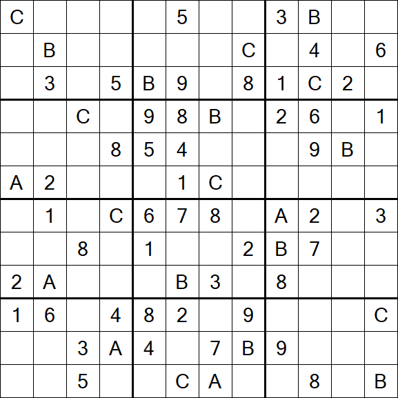 Sudoku 12x12 - Medium