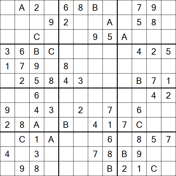 Sudoku 12x12 - Medium