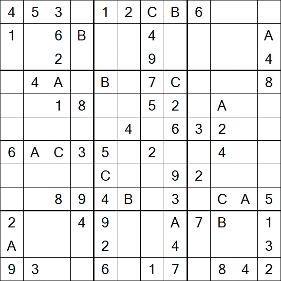Sudoku 12x12 - Medium