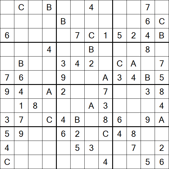 Sudoku 12x12 - Medium