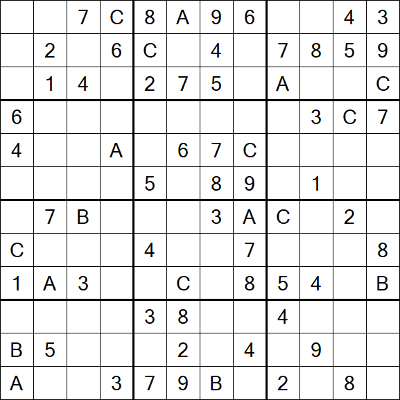 Sudoku 12x12 - Medium