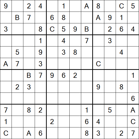Sudoku 12x12 - Medium