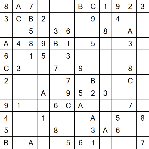 Sudoku 12x12 - Medium