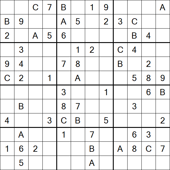 Sudoku 12x12 - Medium