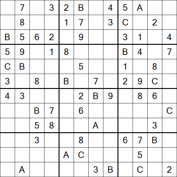 Sudoku 12x12 - Medium
