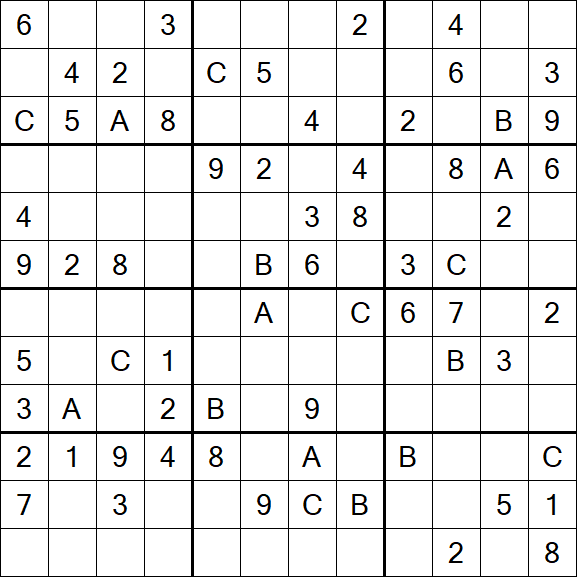 Sudoku 12x12 - Medium
